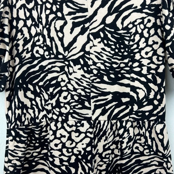 Topshop Dress Womens Size 6 Animal Print Leopard Cheetah Print Ponte Knit Ladies - Picture 4 of 10